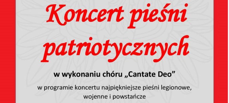 17.XI.2019 – Koncert pieśni patriotycznych chóru „Cantate Deo”
